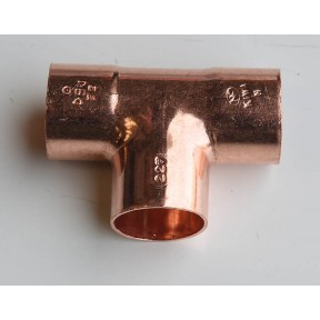 Copper end feed equal tee 611
